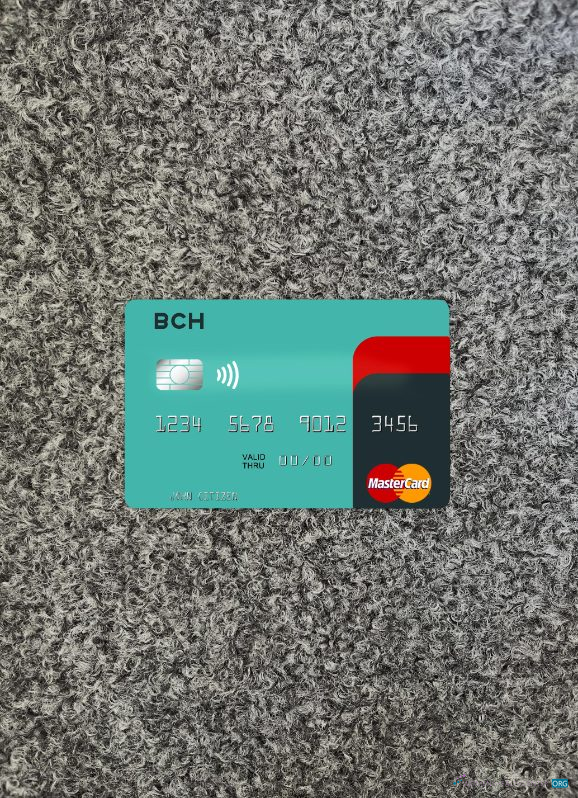 Download Angola Banco Comercial do Huambo mastercard photolook front Photoshop template